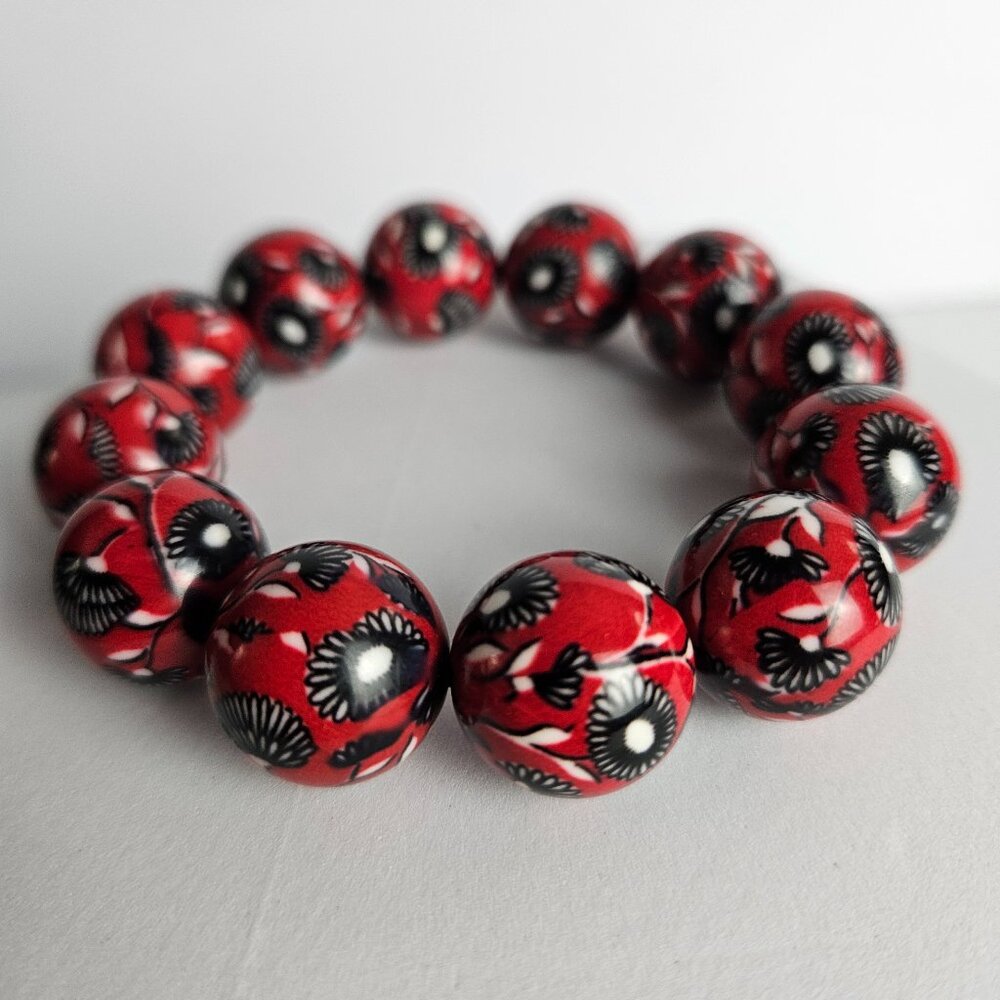 Vera Bradley Deco Daisy Ball Bead Stretch Bracelet – Ltd Mother’s Day Edition